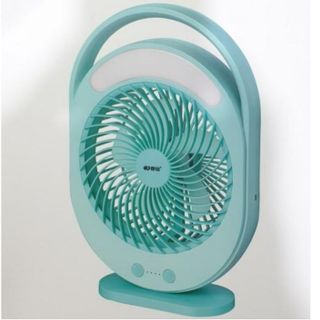 QUẠT TÍCH ĐIỆN KÈM HỢP ĐÈN LED SIÊU SÁNG, PIN TRÂU KM F0336 CTB208 - BECHIP