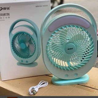 QUẠT TÍCH ĐIỆN KÈM HỢP ĐÈN LED SIÊU SÁNG, PIN TRÂU KM F0336 CTB208 - BECHIP