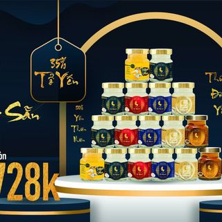 Combo 20 hủ yến Chưng sẵn mix vị 35% tổ yến tươi/lọ 70ml - yến sào cao cấp (không kèm hộp) giá sỉ