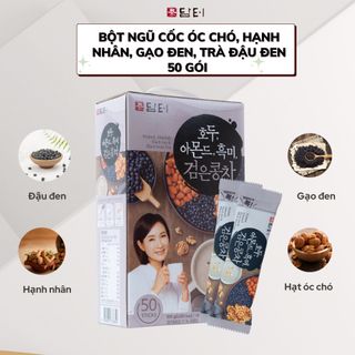 Bột Ngũ cốc đậu đen, hạnh nhân, hạt óc chó Damtuh Hàn Quốc 900g