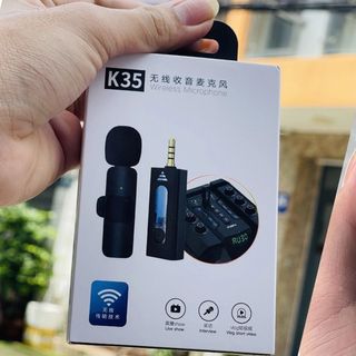 Micro Thu Âm Cài Áo K35 - 2 Míc
