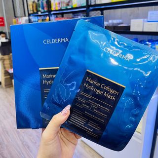 Mặt Nạ Thạch Celderma Marine Collagen Hộp 3 Miếng Chính Hãng