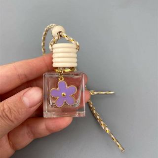 Lọ thủy tinh Nước Hoa vuông bông Treo xe Sang Trọng 10ml ( Hàng Giá Tận xưởng )