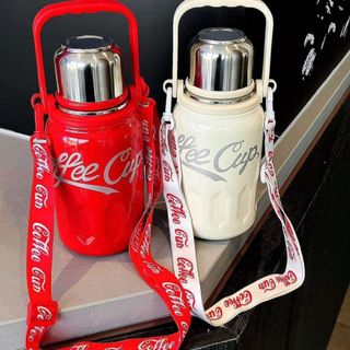 Bình Giữ Nhiệt Inox Coffee Cup Dây Đeo 1200ml