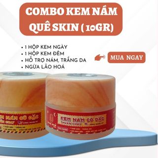( Combo ngày đêm ) kem nám thuần chay Quê Skin-bộ lớn 30g