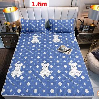 CHIẾU ĐIỀU HÒA CAO SU NON TẶNG KÈM 2 VỎ GỐI TENCEL LATEX 1M6, 1M8 CTB214 - BECHIP
