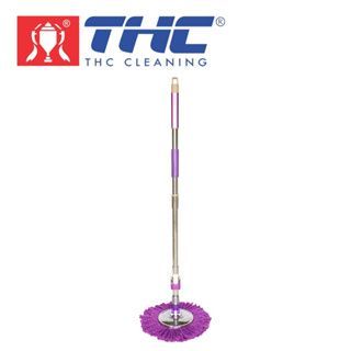 Cây Lau Nhà Xoay 360 Độ Hàng Mới Thân Inox Cao Cấp Loại Tốt Chổi Lau Nhà Xoay 360 Độ Hàng Mới Mâm Inox THC Cleaning