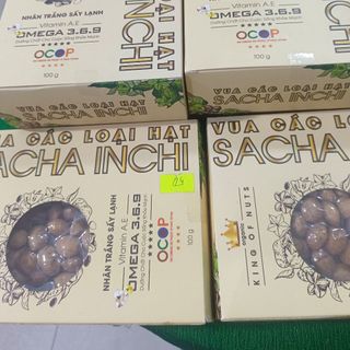 HẠT SACHA INCHI NHÂN TRẮNG SẤY GIÒN
Quy cách: Hộp giấy 150g