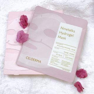 Mặt Nạ Thạch Celderma Ninetalks Hydrogel Hồng Hộp 4 Miếng Chính Hãng