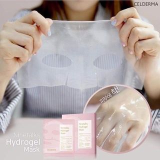 Mặt Nạ Thạch Celderma Ninetalks Hydrogel Hồng Hộp 4 Miếng Chính Hãng