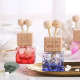 Lọ Nước Hoa Thủy Tinh thoát Khí vuông màu Hoa văn Tiện lợi cho oto và góc phòng cực sang trọng 10ml ( Hàng Giá Tận xưởng )