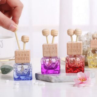 Lọ Nước Hoa Thủy Tinh thoát Khí vuông màu Hoa văn Tiện lợi cho oto và góc phòng cực sang trọng 10ml ( Hàng Giá Tận xưởng )
