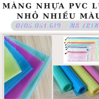 Cuộn nhựa pvc lưới nhỏ nhiều màu sợi polyester chất lượng
