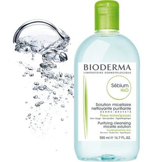 NƯỚC TẨY TRANG B IODERMA (MÀU XANH) hàng SU PE F ULL TEM Nhẹ nhàng rửa sạch và tẩy sạch lớp trang điểm mà không làm khô da. 500ml
