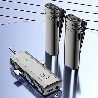 Micro Thu Âm Cài Áo D55 Pro - 2 Míc