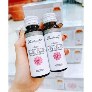 Nước Co llagen R ose Beauty tinh chất yến và hoa anh thảo làm đẹp da mà mang lại nhiều hiệu quả cho sức khỏe. lốc 400ml giá sỉ