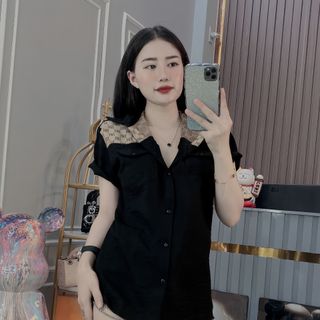 ÁO SƠ MI NAM, ÁO SƠ MI ĐŨI PHỐI VẢI  TRẮNG ĐEN
