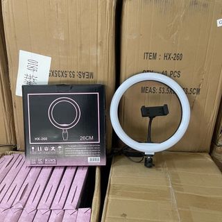 Đèn Livestream Size 26cm, Đèn Hỗ Trợ Chụp Ảnh Quay Tiktok Có 3 Chế Độ Sáng