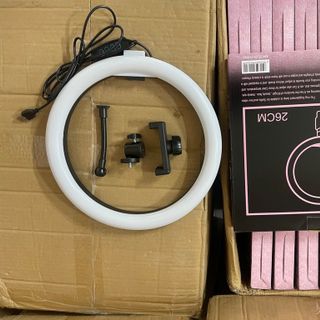 Đèn Livestream Size 26cm, Đèn Hỗ Trợ Chụp Ảnh Quay Tiktok Có 3 Chế Độ Sáng