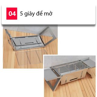 Bếp nướng dã ngoại mini gấp gọn