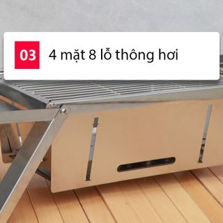 Bếp nướng dã ngoại mini gấp gọn