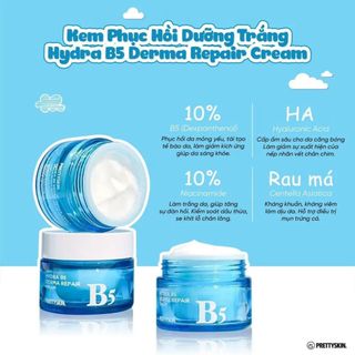 Kem phục hồi cấp ẩm dưỡng trắng da B5 Prettyskin