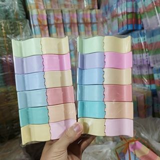 Kẹp 5r 12 màu vuông bầu(lố 12 cái)