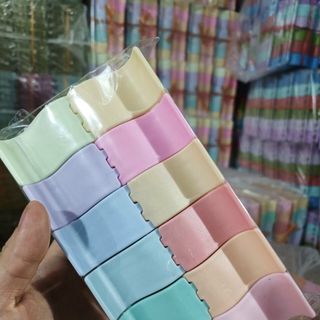 Kẹp 5r 12 màu vuông bầu(lố 12 cái)