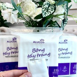 Bông tẩy trang Alucos 222 miếng