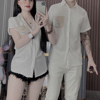 ÁO SƠ MI CÓ TÚI, ÁO SƠ MI NAM NGẮN TAY, ÁO SƠ MI NỮ, ÁO SƠ MI CẶP VẢI ĐŨI