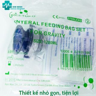Túi cho ăn y tế, túi thải độc đại tràng Greetmed