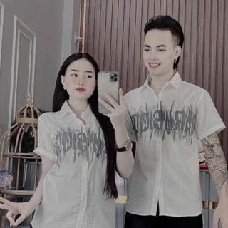 ÁO NAM, ÁO SƠ MI NAM, ÁO SƠ MI ĐŨI CẶP ĐÔI TAY NGẮN
