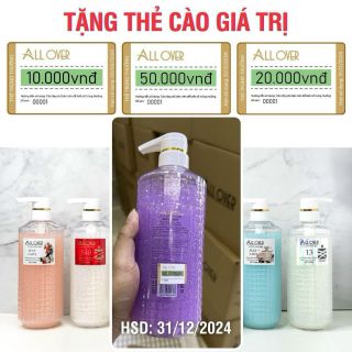 Sữa tắm Allover bản mix nước hoa các hãng