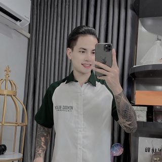 ÁO SƠ MI, ÁO SƠ MI NAM NGẮN TAY, SƠ MI PHỐI VẢI COTTON