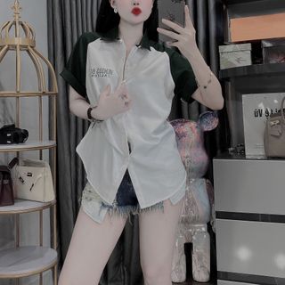 ÁO SƠ MI, ÁO SƠ MI NAM NGẮN TAY, SƠ MI PHỐI VẢI COTTON