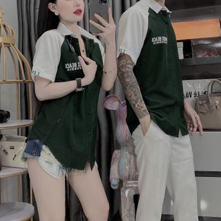 ÁO SƠ MI, ÁO SƠ MI NAM NGẮN TAY, SƠ MI PHỐI VẢI COTTON