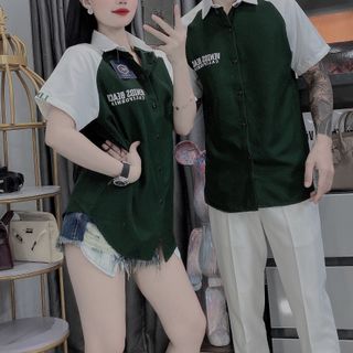 ÁO SƠ MI, ÁO SƠ MI NAM NGẮN TAY, SƠ MI PHỐI VẢI COTTON