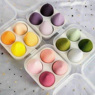 Set 4 mút tán nền giọt nước mix