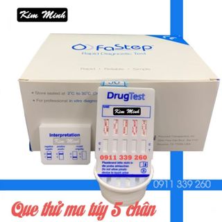 Que test thử ma túy 5 chân Fastep test nước tiểu tại nhà