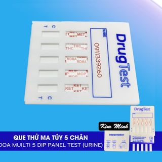 Que test thử ma túy 5 chân Fastep test nước tiểu tại nhà