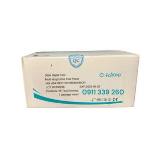 (Giá sỉ) Que thử 4 chân Fastep hộp nguyên 25 test (25 test + 25 cốc)