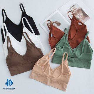 Áo Lót Nữ Hở Lưng Tập Gym Yoga Thể Thao, Áo Bra Cotton 2 Dây Đệm Mỏng Mềm Thoải Mái AG6088