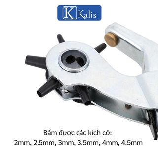 Kìm Bấm Lỗ Thắt Lưng KALIS Cao Cấp - Cây Dụng Cụ Kìm Kềm Kiềm Đồ Đục Bấm Lỗ Tròn Thắt Lưng Dây Nịt Đồng Hồ Da