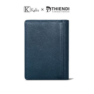 Ví Bóp Nam Mini Gập Da Bò Thật Cao Cấp Hàng Hiệu KALIS x Thiendi WCSM01 Bóp Ví Da Nam Thật Nhỏ Gọn Xịn Đẹp Full Hộp