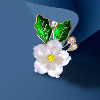 Ghim Trâm Cài Áo Hình Hoa Phong Cách Mới Chất Lượng Cao( cánh hoa vỏ sò tự nhiên ) 4.5cm dành cho nam nữ