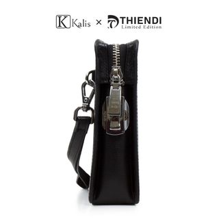 Túi Clutch Nam Cầm Tay Cao Cấp Hàng Hiệu Kalis x Thiendi KHÓA SỐ Túi Ví Clutch Cầm Tay Kẹp Nách Nam Da Thật Cao Cấp
