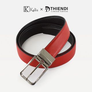 Thắt Lưng Xoay Chiều Cao Cấp Hàng Hiệu Kalis x Thiendi BCMS152 Dây Nịt Thắt Lưng Nam 2 Mặt Xoay Chiều 360 Độ Da Bò Thật