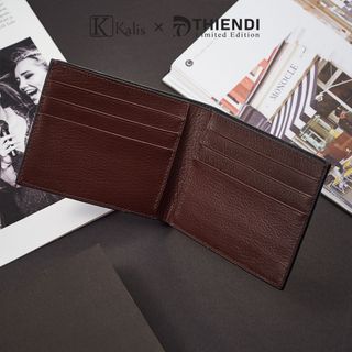 Ví Nam Da Cá Sấu Thật Cao Cấp Hàng Hiệu KALIS x Thiendi Chính Hãng WANN02 FULLBOX Bóp Ví Da Nam Cá Sấu Có Bảo Hành