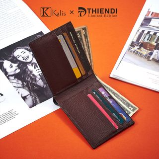Ví Nam Da Cá Sấu Thật Cao Cấp Hàng Hiệu KALIS x Thiendi Chính Hãng WANN02 FULLBOX Bóp Ví Da Nam Cá Sấu Có Bảo Hành