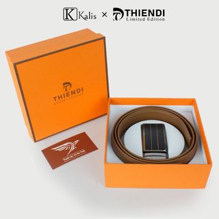 Dây Thắt Lưng Nam Da Bò Thật Cao Cấp Hàng Hiệu Kalis x Thiendi BCSA2A3 Dây Nịt Nịch Thắt Lưng Nam Trung Niên Da Bò Thật